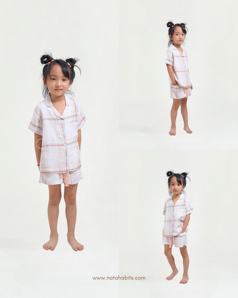 Squary Kids Short Set • Cellulose Fiber