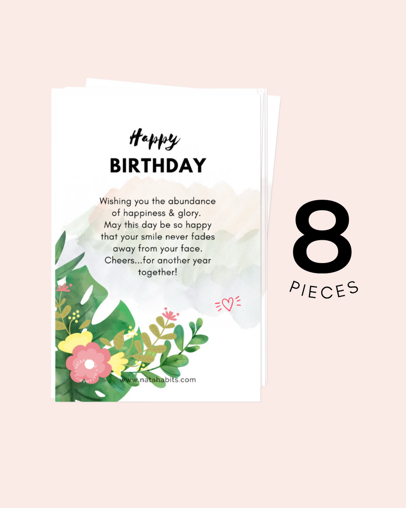 NATAHABITS® - Birthday Card Bundle Pack