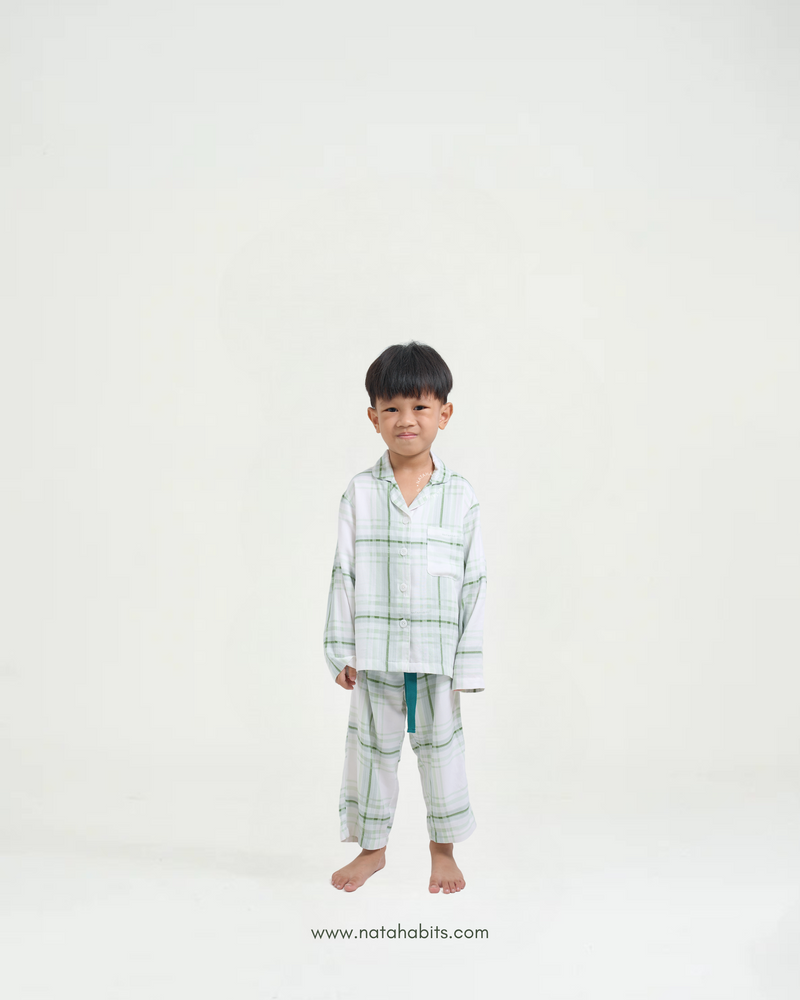 Squary Kids Long Set • Cellulose Fiber