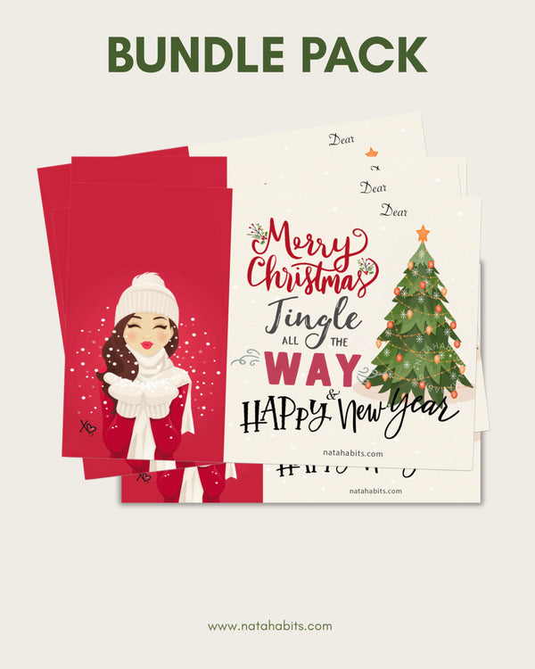 NATAHABITS® - Christmas Card Bundle Pack