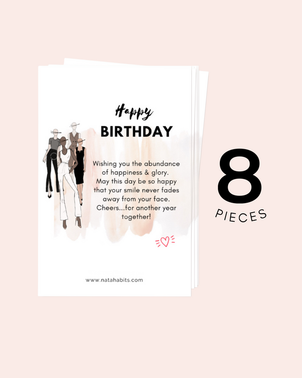NATAHABITS® - Birthday Card Bundle Pack