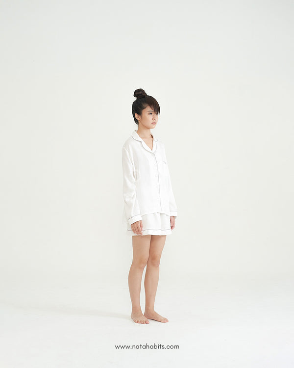 NATAHABITS® - Becky Long Sleeve Short Pant (Mix A) • TENCEL™ Lyocell