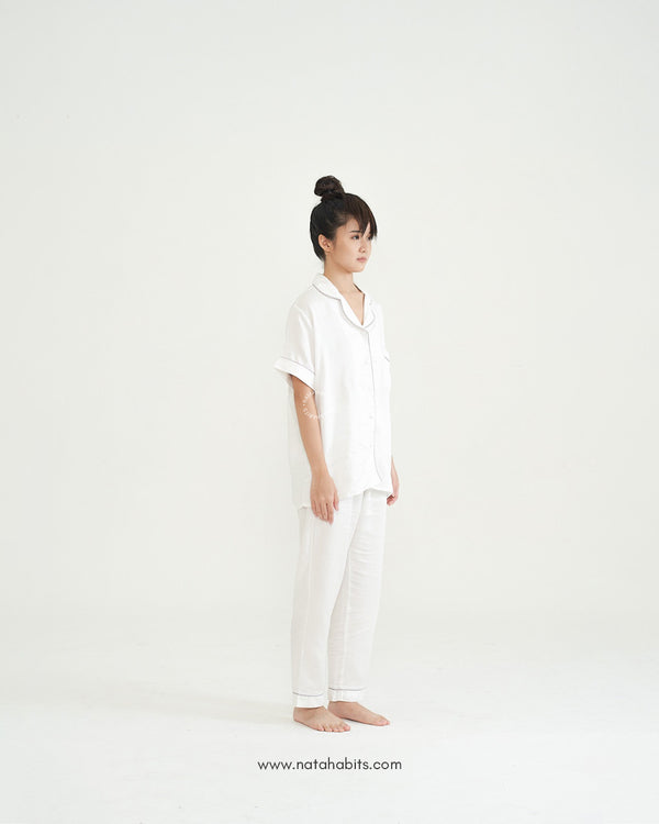 NATAHABITS® - Becky Short Sleeve Long Pant (Mix B) • TENCEL™ Lyocell