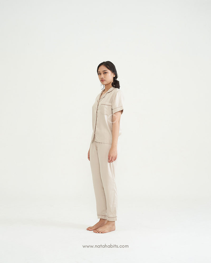 Becky Short Sleeve Long Pant (Mix B) • TENCEL™ Lyocell