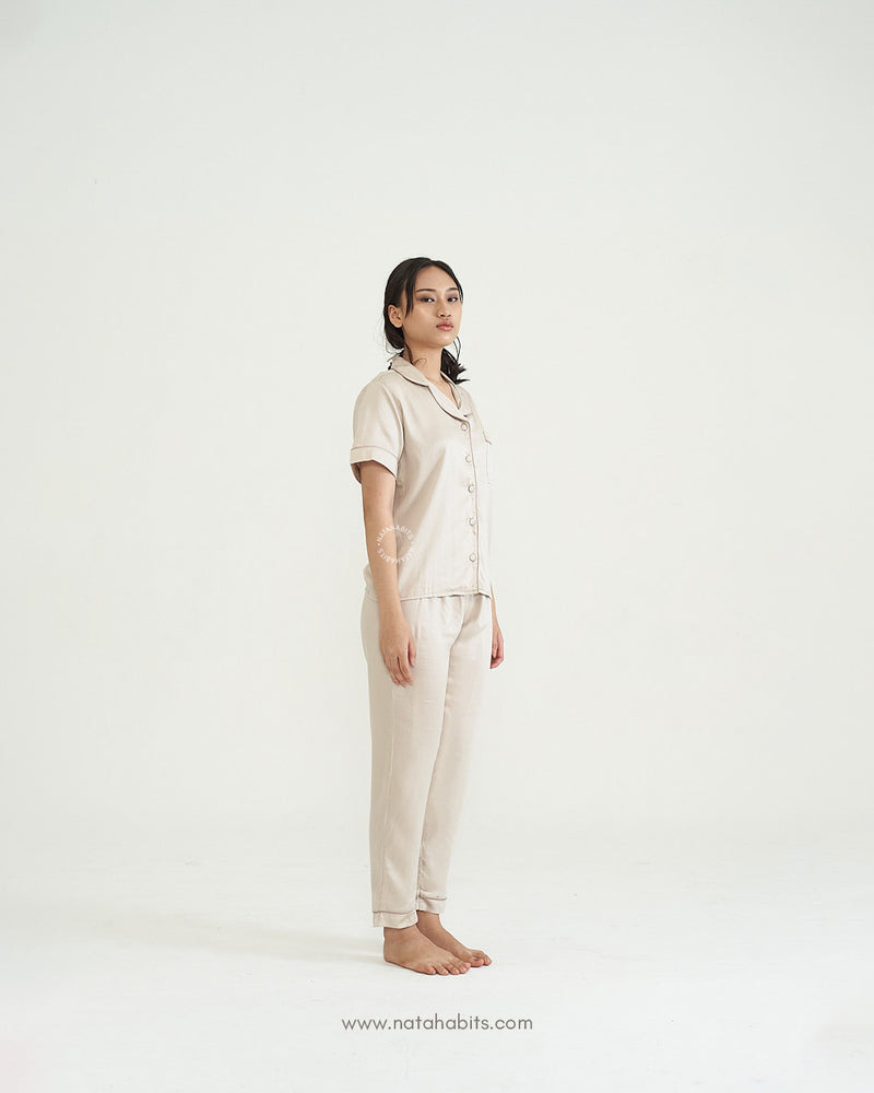 Becky Short Sleeve Long Pant (Mix B) • TENCEL™ Lyocell