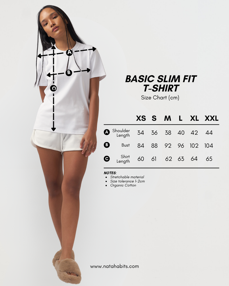 NATAHABITS® - Basic Slim Fit T-Shirt • Cotton